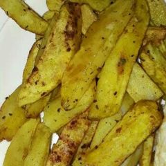 A picture of Home made Chips.