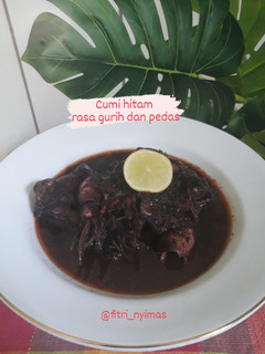 Foto resep Cumi hitam dengan rasa gurih dan pedas