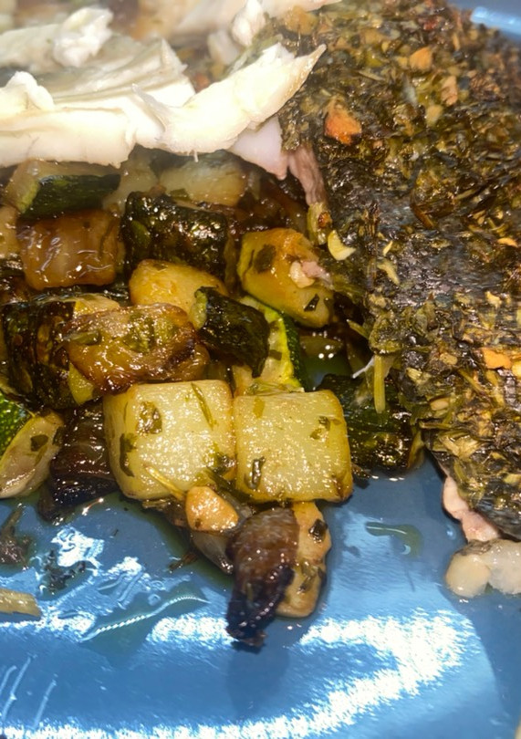 Una foto de Rodaballo al horno