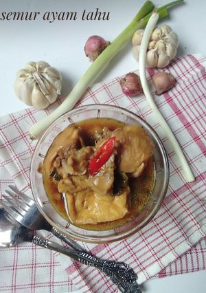 Foto resep Semur ayam tahu