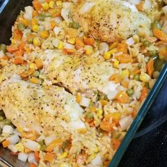 A picture of Chicken & Rice Dinner Bake.