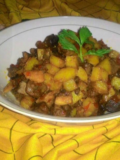 Foto resep Sambel goreng ati ampela kentang