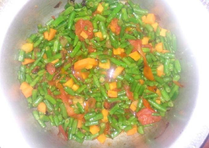 French beans veggies stew