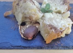 Foto principal de Postre de macarrones. Receta fácil