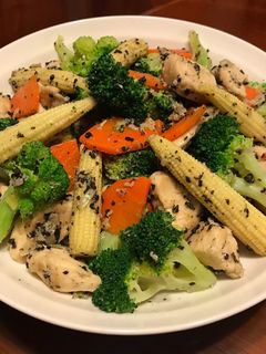 黑松露炒雞胸鮮蔬 的食譜成品照片