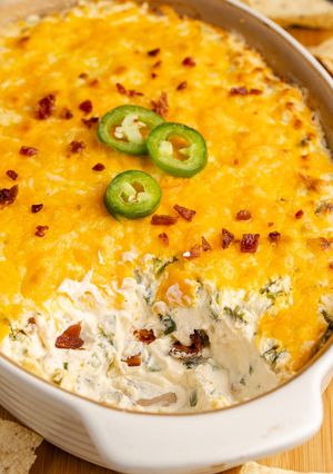 A picture of Baked Jalapeno Popper Dip.