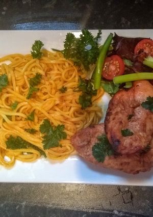 A picture of Tarragon noodles.