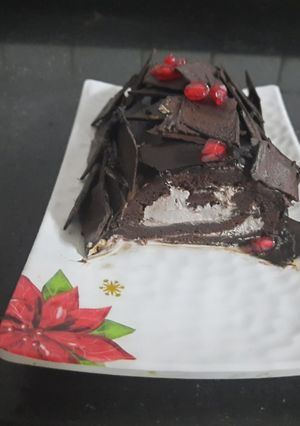 A picture of Dark chocolate swissroll.