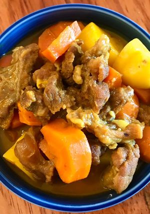 Hình của món Cà ri bò.