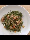 Spinach pasta with tuna...really yummy!!