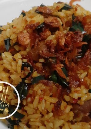 Foto resep Nasi goreng kambing daun mengkudu