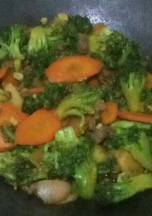 Foto resep Tumis brokoli daging cincang