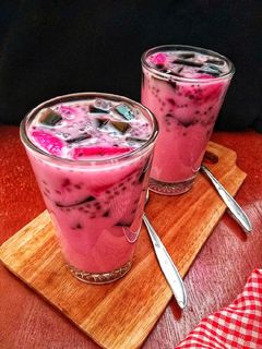 Foto resep Es Cincau Buah Naga