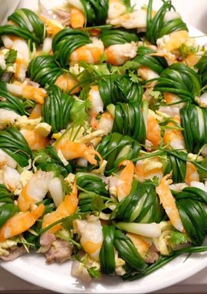 Hình của món Hành hương cuộn.