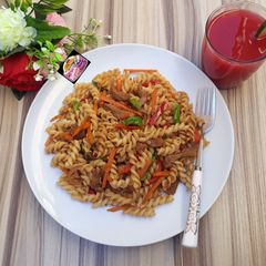 Fusilli Pasta Stir Fry A picture of Fusilli Pasta Stir Fry.