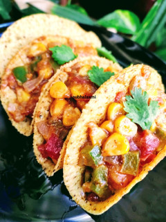 A picture of Veggie taco.