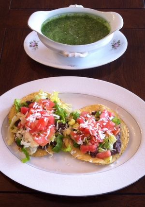 Una foto de Tostadas de frijol
