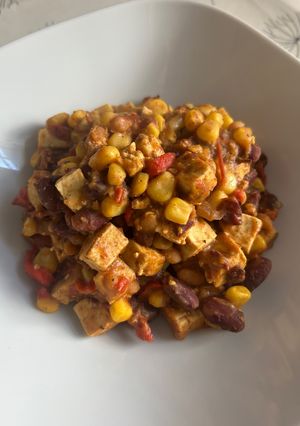 Vega chilis bab recept fotója