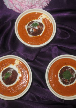 A picture of Malai kofta.