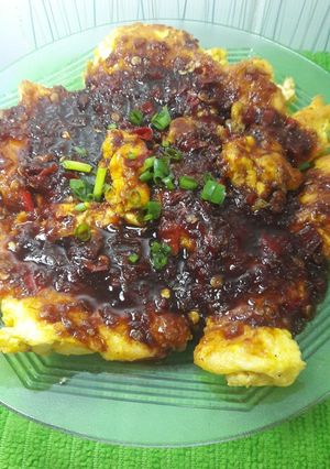 Foto resep Telur tahu bumbu petis