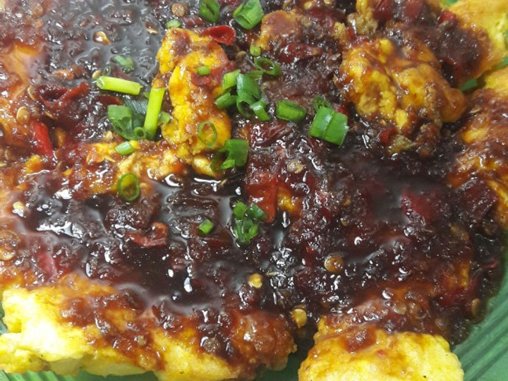 Resep: Telur tahu bumbu petis Yang Sederhana