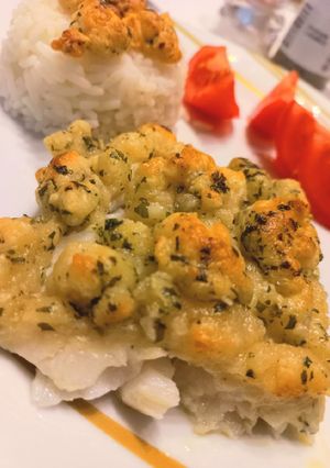 Une photo de Crumble de cabillaud🐟