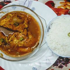 A picture of Egg Omelette Bengali Style Curry.
