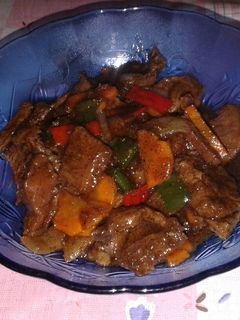 Foto resep Sapi lada hitam ala mahasiswi