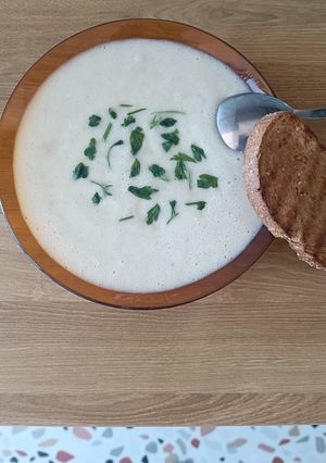 Una foto de Crema de puerros o Vichyssoise