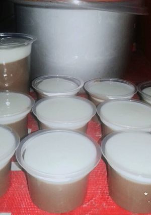 Foto resep Puding coklat with vla