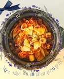 Mực xào sa tế phủ phô mai