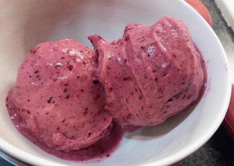 Comment Préparer Les Nice cream aux fraises (vegan)