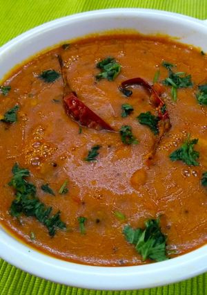 A picture of Gujarati Bamania Dal.