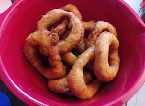 Una foto de Picarones