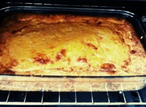 Una foto de Chipa Guazú 🌽 (torta salada de maíz). Receta de mi amiga Martha