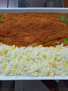 صورة لوصفة فيليه سمك بصلصة الطماطم