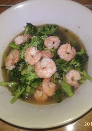 Foto resep Tumis brokoli udang