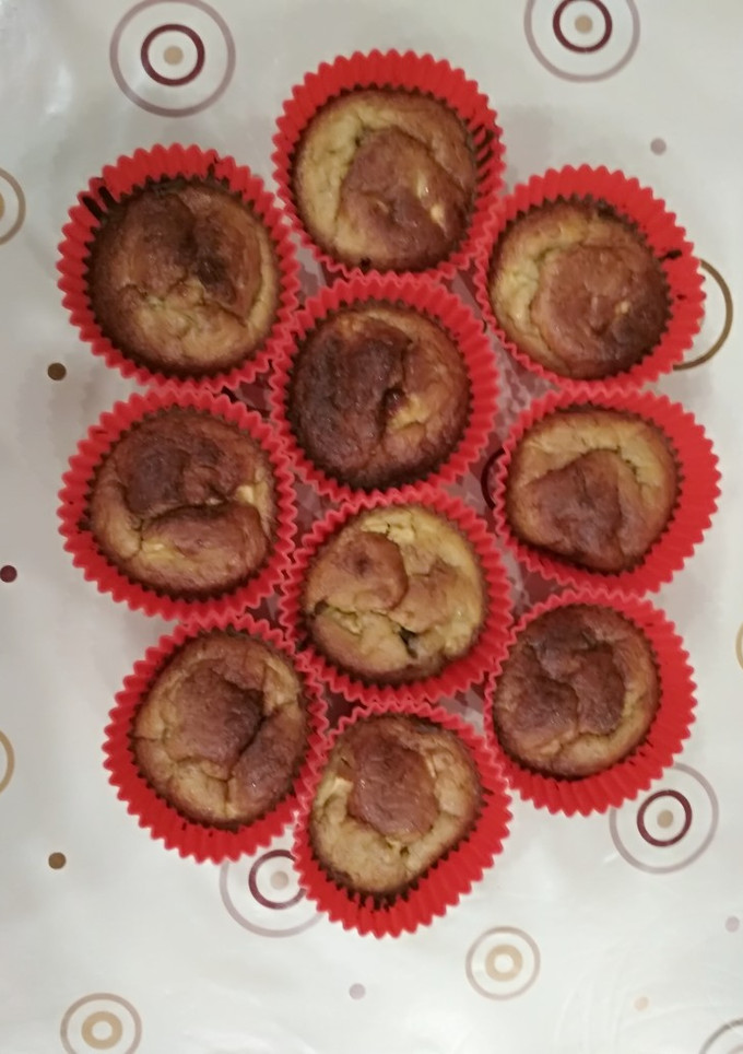 Una foto de Magdalenas de avena y plátano