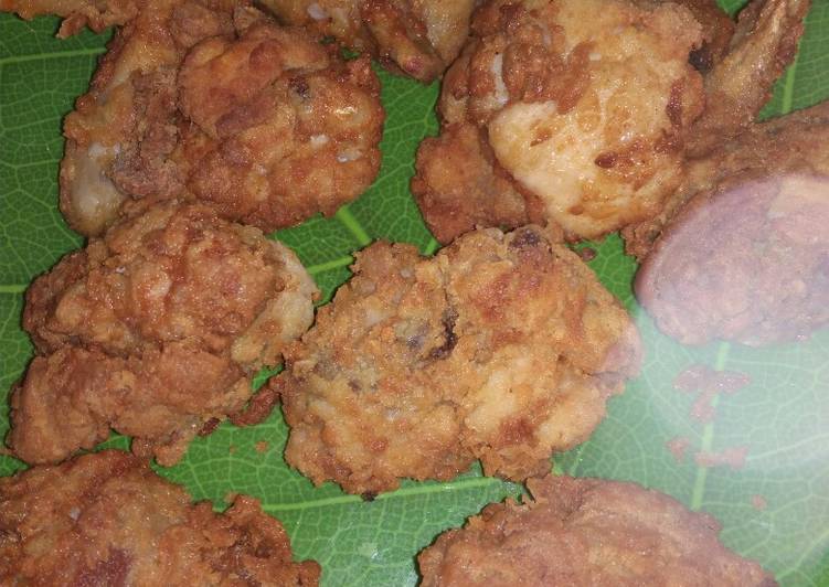 Bagaimana Membuat Fried chicken alias ayam tepung simple anak kos yang Enak