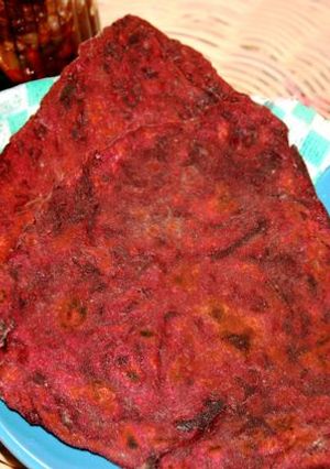 A picture of Beetroot Paratha.