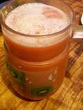 Frutillada de maíz con fresa