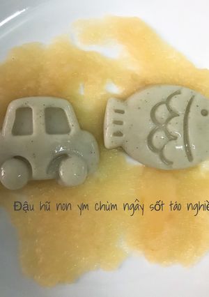 Hình của món Đậu hũ non yến mạch chùm ngây.