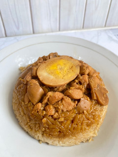 Foto resep Nasi Tim Ayam Jamur