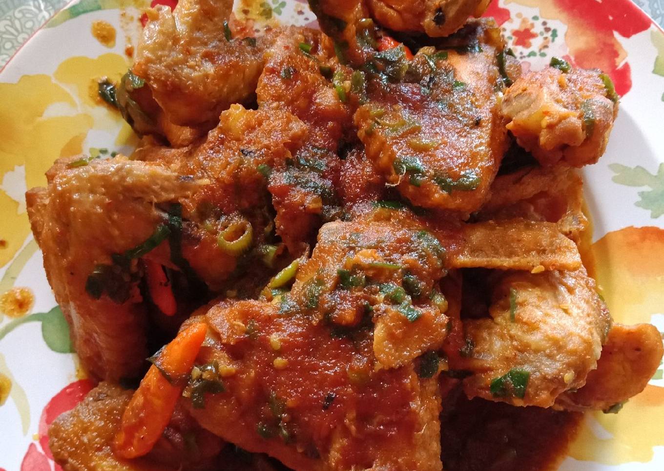 Swewe ayam balado
