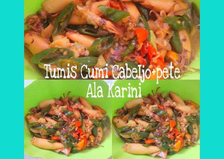  Resep  Tumis cumi cabe  ijo  pete  oleh ummu rinihalim Cookpad