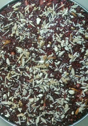 A picture of Beetroot halva.