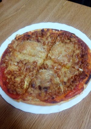Foto principal de Pizza barbacoa con queso de cabra