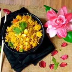 Butter sweet corn pulao A picture of Butter sweet corn pulao.