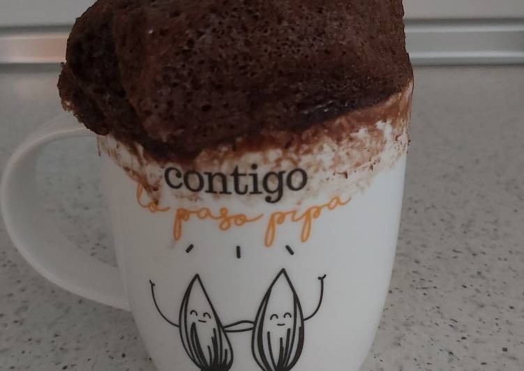 Bizcocho de chocolate al microondas🤤