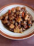 Krengsengan kerang tude +tempe menjes